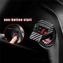 Universal car auto lgnition engine start stop button decor ring trim cap start stop 엔진 스위치 스티커 커버 자동, 탄소 섬유