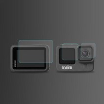 가전제품 전자기기 GoPro Hero 9 용 강화 유리 보호 커버 블랙 프로텍션 카메라 렌즈 스크린 Gopro9 필름 액세서리