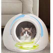 반려동물 펫드라이룸 강아지 고양이 털관리기 건조기, 머스타드 그린 도어
