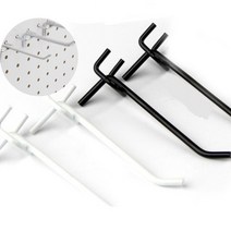 매장 옷가게 디피 진열 전시 타공판 찬넬 채널 부속 일자 후크 제품 소품 옷 걸이 고리 행거 행어, F