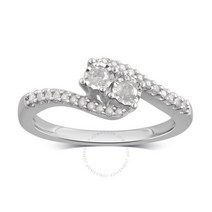 Diamondmuse 0.25 cttw Round Diamond 스털링 Sterling Silver Engagement Ring for Women JI2-I3KR18098DW12-