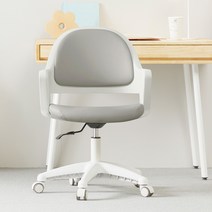 더자리체어 책상의자 트위지, 실버그레이(인조가죽)
