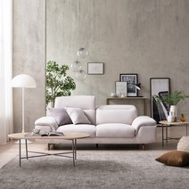 헤이미쉬홈 라엘 3인용 아쿠아텍스 이지클린 패브릭 소파, 시안블루