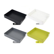 [풀리줄리] 국산 마이룸 층층 쌓는 적층 A4 문서 서류 자료 이면지 문구류 사무용품 수납함 정리함 트레이, 01 / 옵션_블랙