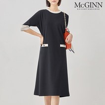매긴 배색 저지 원피스 M3S1OP3060