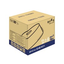 I좋은아침I 물에 잘녹는 점보롤 화장지 2겹 민자업소용_210M, 1박스, 16롤