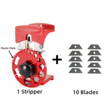 전선 탈피기 폐전선 zitour® 범용 휴대용 퀵 스트리퍼 철거기 휴대용 스트리퍼 멀티 툴 압착 도구 와이어 케이블 커터, 플라스틱 접시