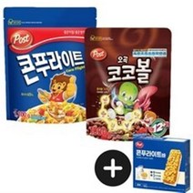 동서식품 포스트 오곡코코볼 1000g 1개 + 콘푸라이트 1100g 1개 + 콘푸라이트 밀크바 108g 증정, 4세트