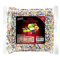 Colombina Delicate Fruit Filled Drops Individually wrapped hard candy in a bulk bag of 4 Assorted Fr, 1