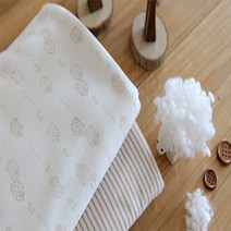 패브릭샵 오가닉 양면 다이마루 요나양 놀자 2종, 스트라이프