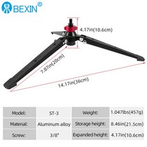 BEXIN MCS-325 라이트 전문 탄소 섬유 휴대용 여행용 모노포드 브래킷 디지털 SLR 카메라용 삼각대 볼헤드, 01 ST-3