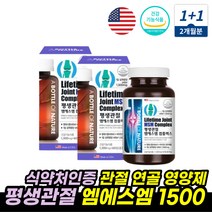 평생관절 엠에스엠 무릎영양제 유황MSM 글루코사민 MSM유황 비타민D 중년여성 남성 영양제 선물 식약처인증 비타민 정 40대 50대 60대 추천 교수님 아빠 엄마 시아버지 아버지, 평생관절 엠에스엠 1+1