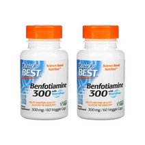 닥터스 베스트 벤포티아민 위드 벤포퓨어 300mg 60베지캡 [2통] Benfotiamine with BenfoPure