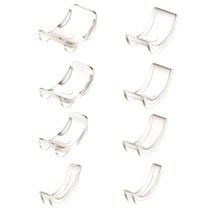 측량장비 8 가지 사이즈 실리콘 보이지 않는 클리어 링 사이즈 조절기 저항기 루스 링 감속기 링 사이저, 01 as shown