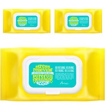 아리얼 스트레스 릴리빙 퓨어풀 클렌징 티슈, 80매 x 3개