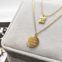 구미 냉랭풍 소방표 티타늄 강철 목걸이