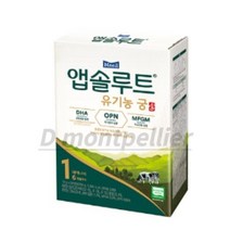 앱솔루트 유기농 궁 분유 1단계 0~6개월, 280g, 50개