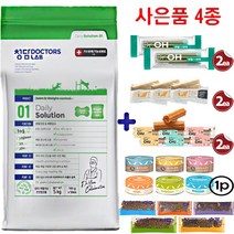 청담닥터스랩 전연령 데일리솔루션 사료 조인트 & 웨이트 01, 2kg, 1개