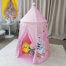 안심 벙커침대텐트 방 2층침대난방텐트 어린이 아이방 놀이 꾸미기, 핑크래빗-몽골백+면패드