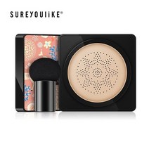 SUREYOULiKE VENZEN 버섯 헤드 메이크업 에어 커버 쿠션 BB 크림 컨실러 파운데이션 공기 침투성 천연 브라이트닝 오일 컨트롤 크림, Ivory white_1
