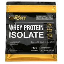 캘리포니아 골드 100% 유청단백질 보충제 2.27kg 무맛 WHEY PROTEIN ISOLATE CGN WPI, 1개