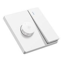 220v 범 조정 천장 팬 속도 제어 스위치 벽 버튼 조광기 스위치 무단 기어 팬 속도 조절기, 하얀
