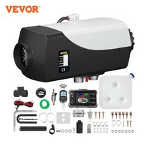 vevor 8kw 자동차 히터 디젤 에어 히터 12v 소음기 lcd 스위치 원격 제어 트럭 보트 버스 rv 트레일러 에어 주차 히터, 24v 8kw