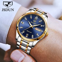 JSDUN 남성 여성 커플 명품 오토매틱 메탈 손목시계 30M방수 - 8763