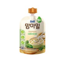 맘마밀 매일 안심이유식 9개월부터 후기, 9개월 브로콜리와 닭가슴살, 100g, 300개