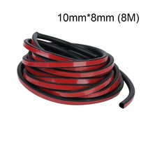 Sound Insulation Weatherstrip Car Door Rubber Seal Strip D Z Type Protection Edge Guards Trim Auto S, 02 8M D(10mm x 8mm)