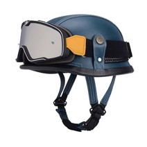 독일군 병정 모모쭌 오토바이 바이크 하이바 헬멧 할리 반모 여름 오픈스페이스 레트로 빈티지 헬멧 유광 무광 xxxl, AT