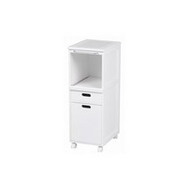 주방 이동식 수납장(화이트 MW-6709WH
