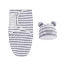 극동계침낭Baby Sleeping Bag Newborn Swaddle Wrap Hat Hug Quilt Infant Anti-startle Receiving Blanket, 04 04