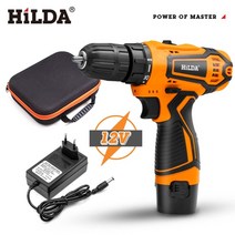 가정용전동드릴 미니 충전드릴 hilda electric drill 무선 스크루드라이버 리튬 배터리 미니 드릴 무선 스크루드라이버 전동 공구, 12v z30b1-b