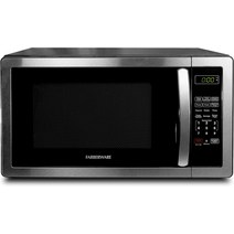 Farberware 카운터탑 전자레인지 오븐 1.1 Cu. Ft. 1000와트 LED 조명 어린이 잠금 장치 간편한 청소 내, 03 스테인리스