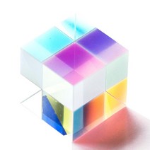 고급 피라미드 큐브 직각 삼각 사각 무지개 프리즘 과학 실험 큐빅 사이언스 광학 프리즈마 육면체 홈 인테리어 유리 오피스 장식용, [03] 12.7mm