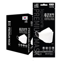 코보라 황사방역마스크 KF80 (대형/화이트) 50매