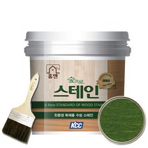KCC 홈앤스테인 수성스테인 0.9L 오일스테인 친환경, 올리브그린2
