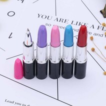 립스틱 볼펜 5개 1세트 판촉볼펜 기념품 독특한 볼펜