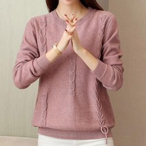 리더스타 여성용 라운드 니트