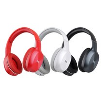 Britz 브리츠 인터내셔널 W800BT Qplus 블루투스 Hi-Fi 헤드폰 (레드), 레드