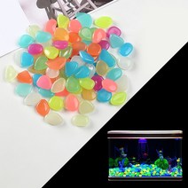 수조돌 야광돌 어항돌 어항꾸미기 어항장식품 50P, 오렌지