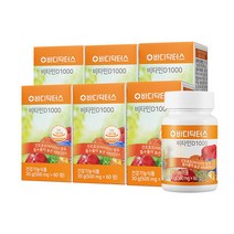 [공식] 바디닥터스 비타민D 1000 효모 유래 비타민D 6박스(12개월분), 60정, 30g, 6개