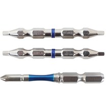 썬플래그 고강도 토션비트 8종 사각비트 2개입 고경도 65mm 목재 가구 내진재 파티클 보드, BXB-1100