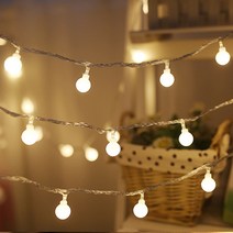 LED 알전구 감성 캠핑 앵두전구 파티 줄조명, 황색(3M/20구)점멸(깜빡임)불가