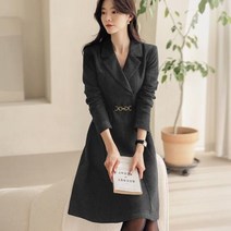 시크라인 클로티어 체인 벨트 플레어 원피스 CLMD-O-51