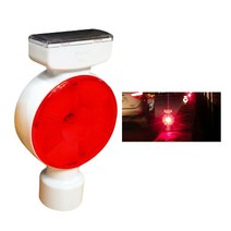 하이큐 적색 쏠라 델리네이터 경고등 80시간 발광 야간점멸 (871-6231)