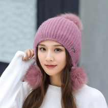 얼굴이 환해보이는 앙고라털모자 개성있는디자인 겨울