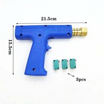 글루 덴트 자동 수리 키트 도구 황동 잠금 전극 스포터 액세서리가있는 파란색 스폿 용접 총 바디 손 용접기 풀러, 3개의 스위치
