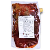파우치형 떡볶이소스2kg 분식집 맛집 간편양념장 꾸덕한 길거리떡복이쏘스